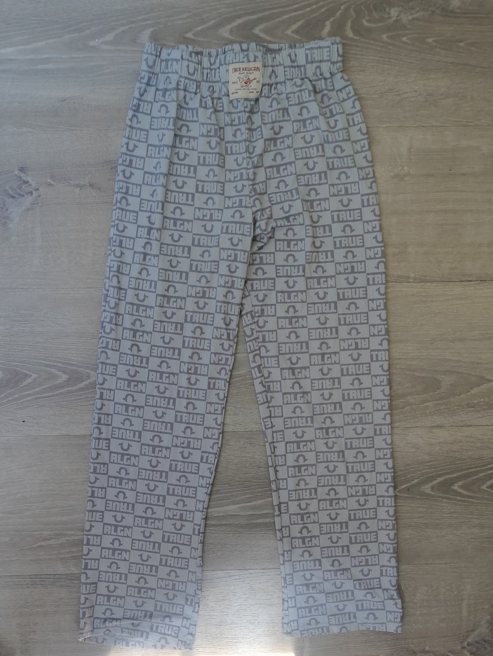 True Religion Gray Logo Lounge Pants